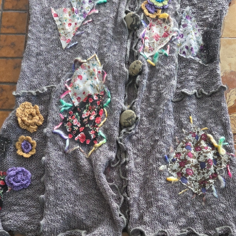 Patchwork Sweater Vest - image 7